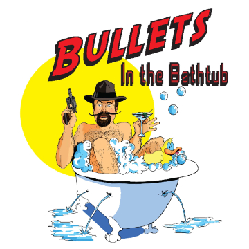 Artwork for Jest Murder Mystery Co. show "Bullets in the Bathtub"